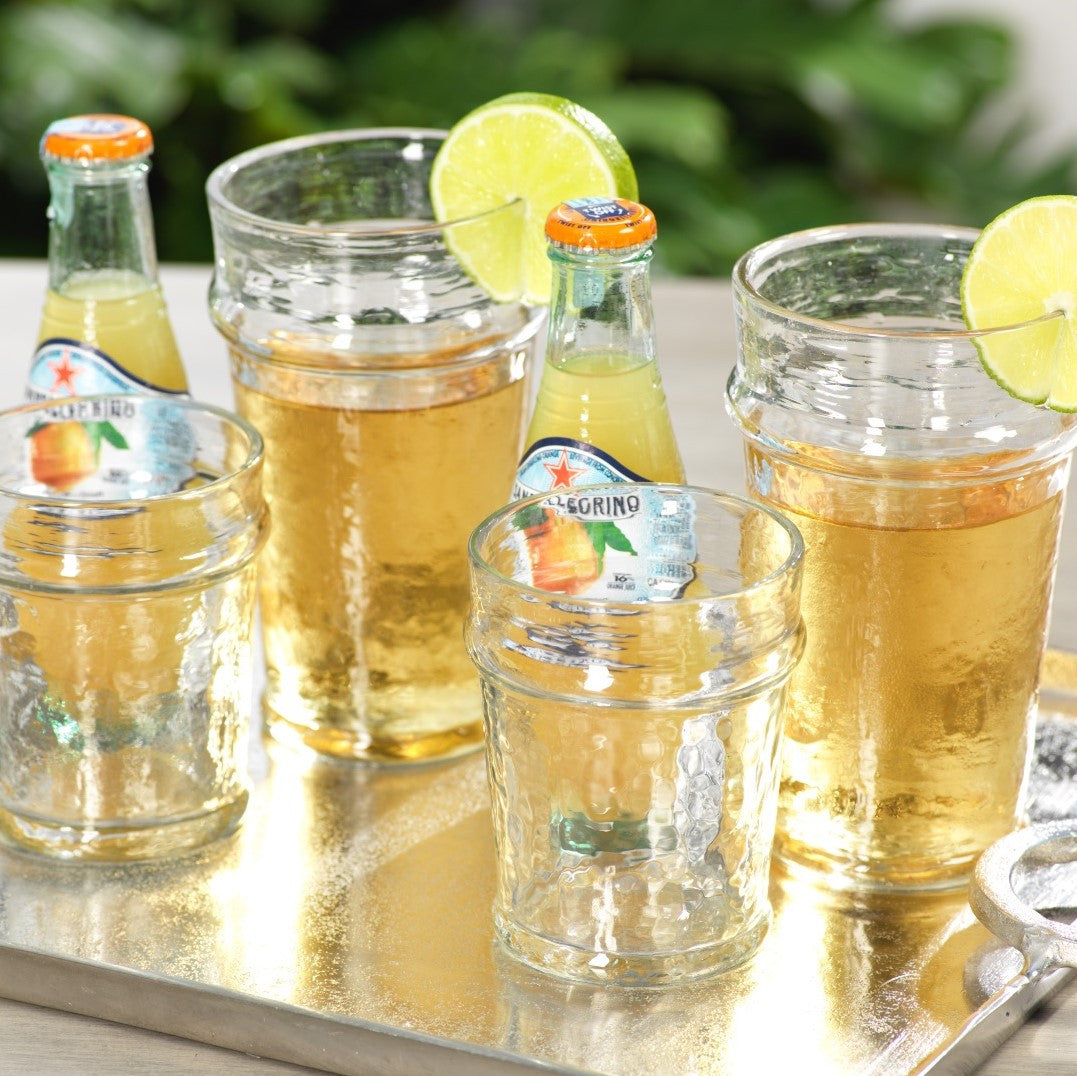 Hammered Double Old Fashioned & Highball Glassware - Image 2