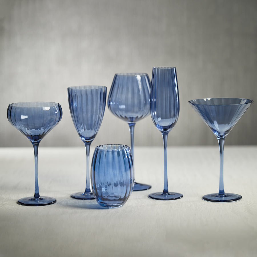 Azure Blue Optic Glassware Collection - Image 2