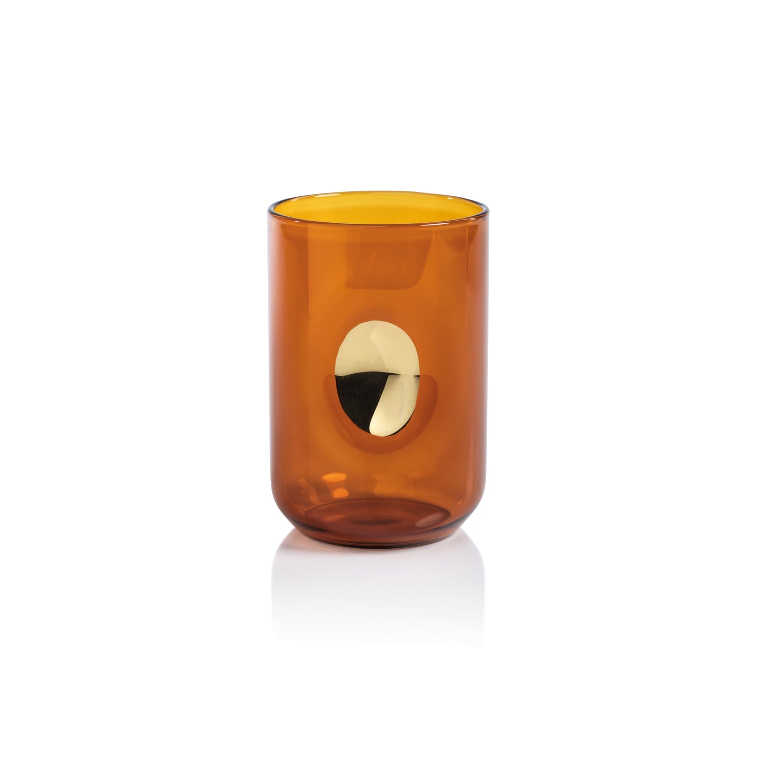 Desert Amber Gold Accent Glass Tumblers Set of 4 - Image 2