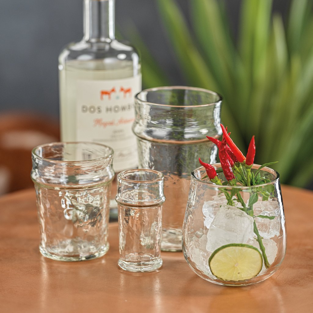 Hammered Double Old Fashioned & Highball Glassware - Image 3