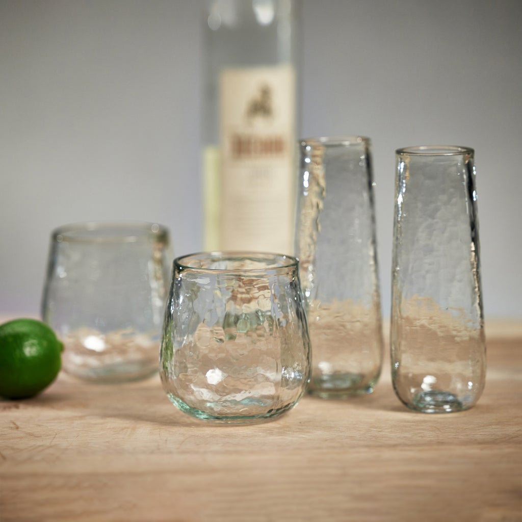 Hammered Stemless Champagne Flute Set of 4 - Image 4