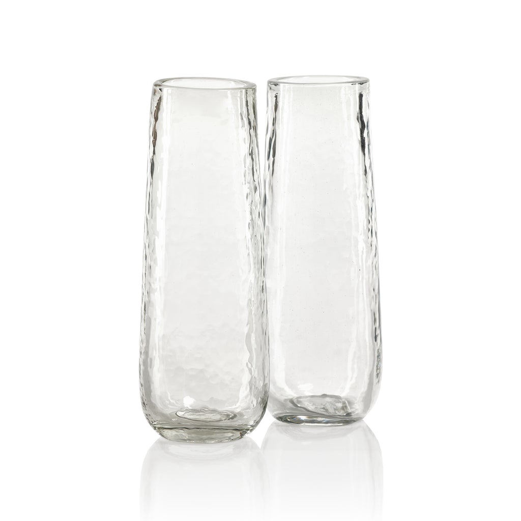 Hammered Stemless Champagne Flute Set of 4 - Image 3
