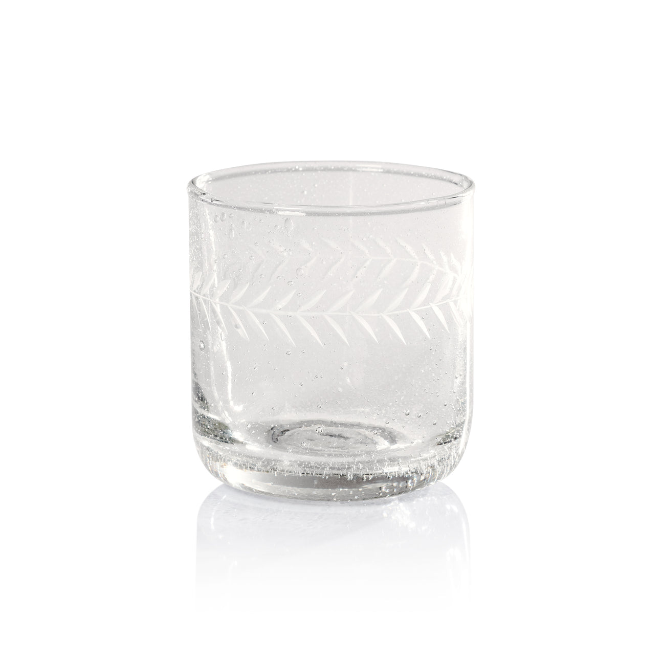 Handmade Etched Glass Tumbler Set of 4 - Image 2